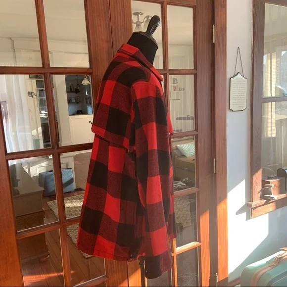 Vintage 1960’s Woolrich Buffalo Plaid Wool Jacket - Picture 8 of 13